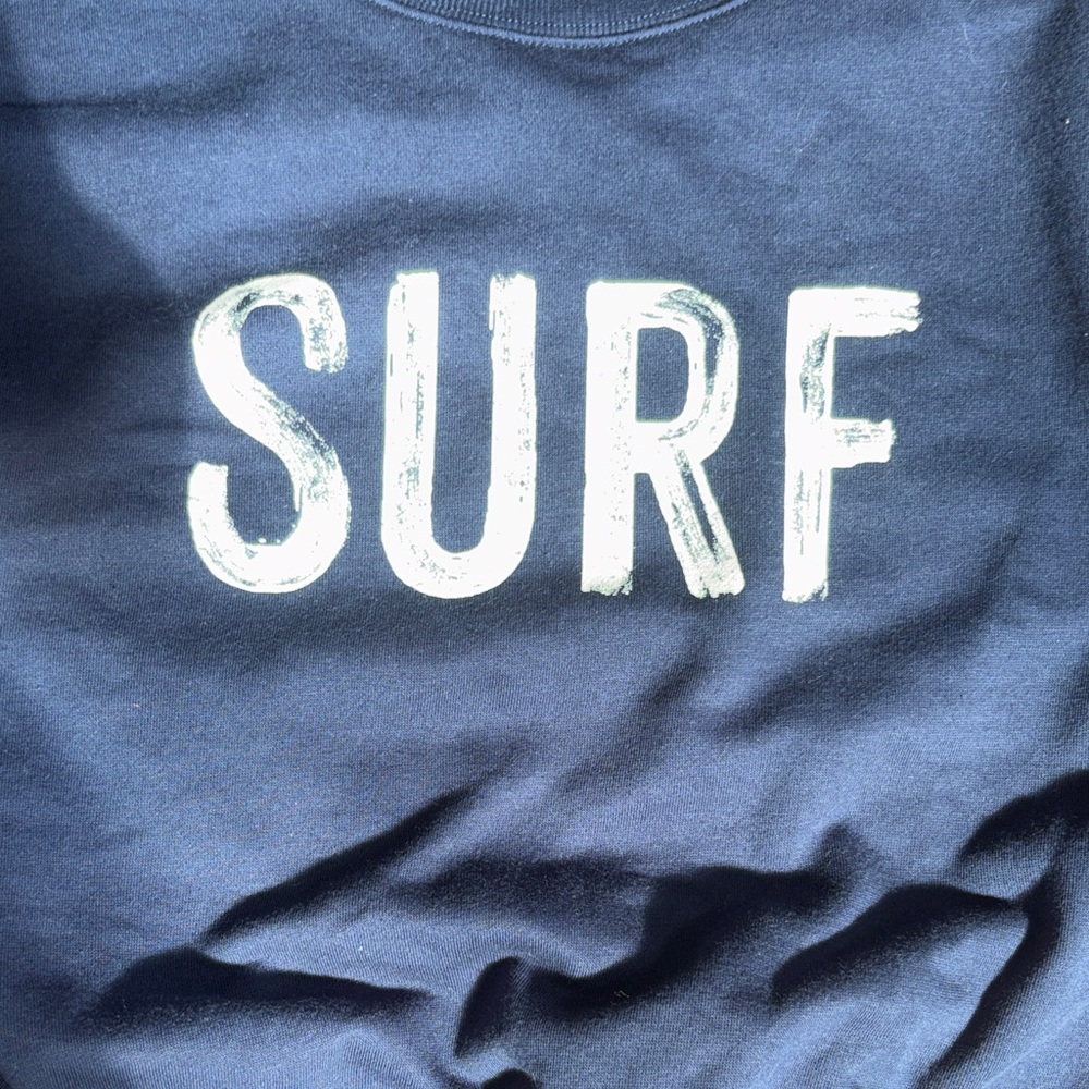 Navy 'SURF' Crewneck Sweatshirt - Picture 5 of 7